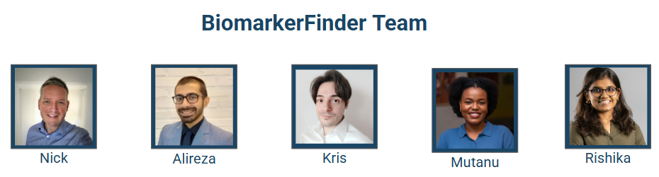 BiomarkerFinder Team at Open Targets Hackathon 2025